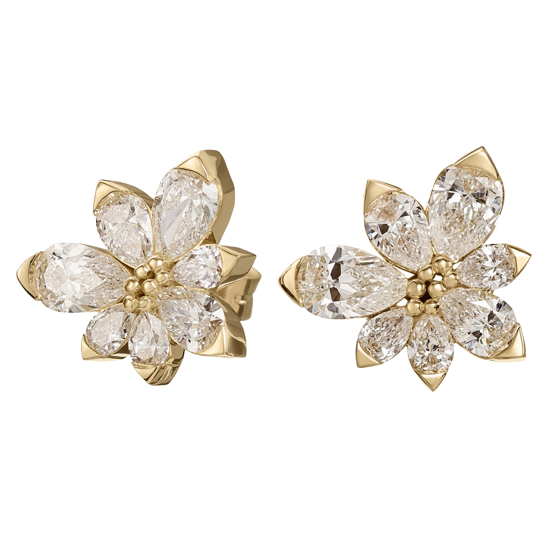 Asymmetric-Blossom-Stud-Earrings-closeup