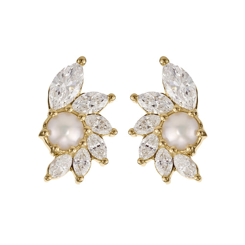 Camellia-Diamond-Pearl-Stud-Earrings-CLOSEUP
