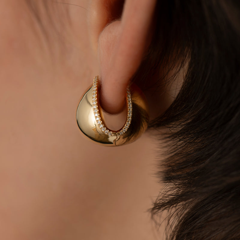 Gold-_-Diamond-Moon-Ball-Earrings-Closeup-Side