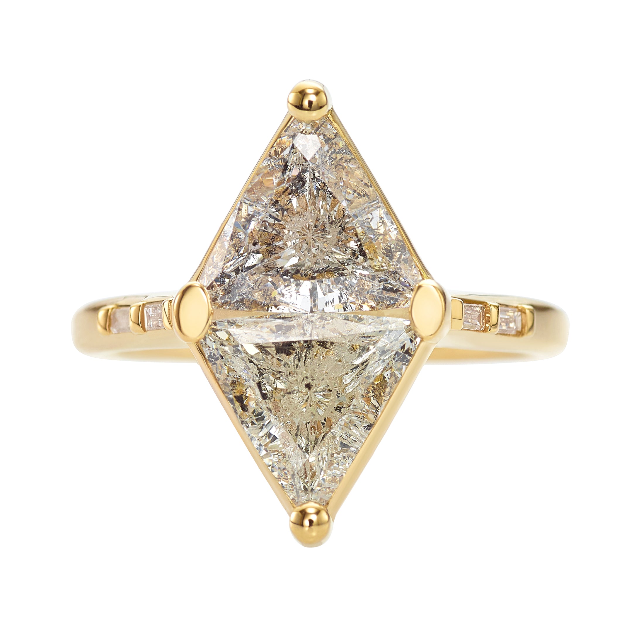 3ct-Rhombus-Engagement-Ring-with-Speckled-Gray-Diamonds-OOAK-closeup