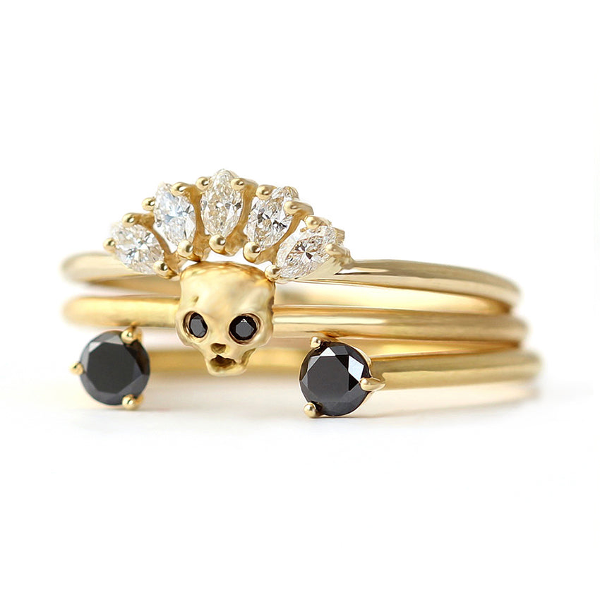 Cat Skull Wedding Set