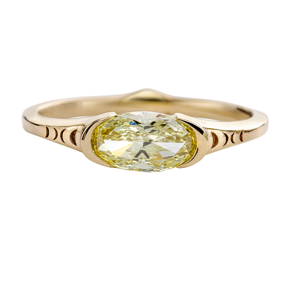 Fancy-Yellow-Diamond-Engagement-Ring-OOAK-Elongated-Oval-CLOSEUP