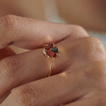 Ladybug-Red-Garnet-_-Black-diamond-Ring-side-shot