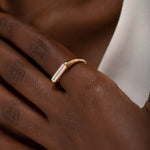Minimalist-Engagement-Ring-with-OOAK-Long-Baguette-Diamond-side-shot