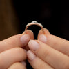 Piercing-Engagement-Ring-with-Grommets-and-a-Grey-Diamond-Halo-side-shot
