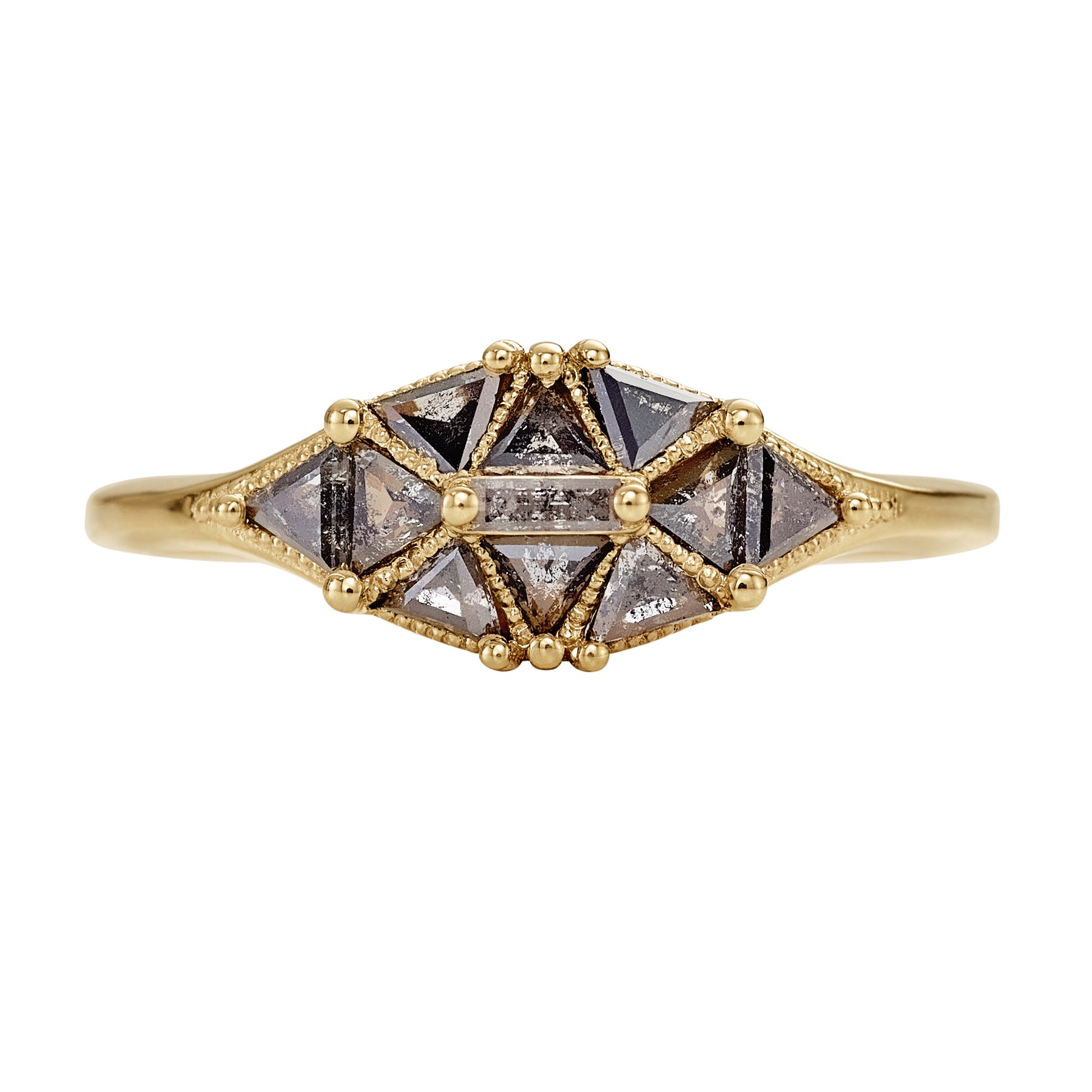 Salt-_-Pepper-Diamond-Dome-Ring-with-Gold-Accents-closeup