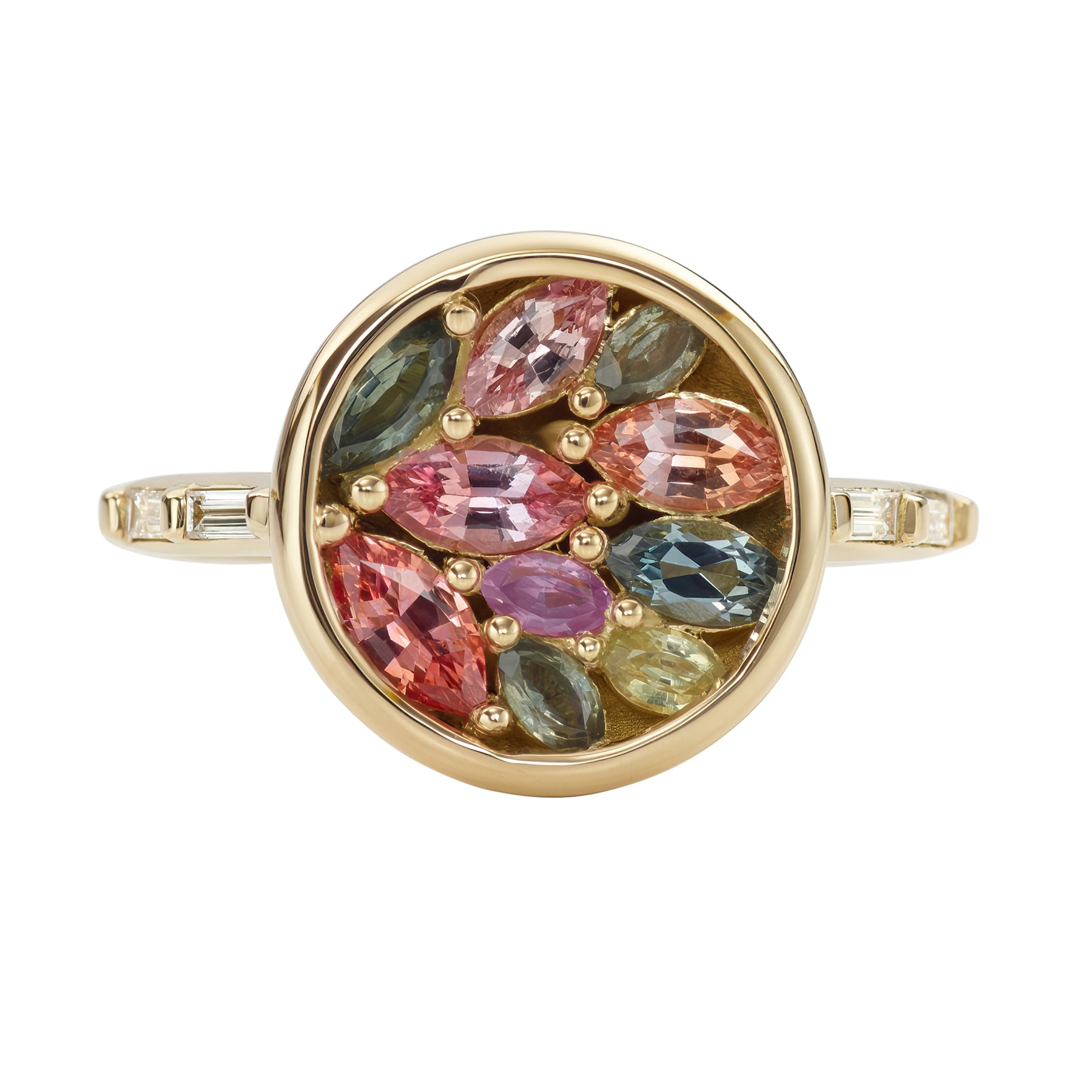 Summertime-Ring-with-Colorful-Sapphire-Petals-closeup