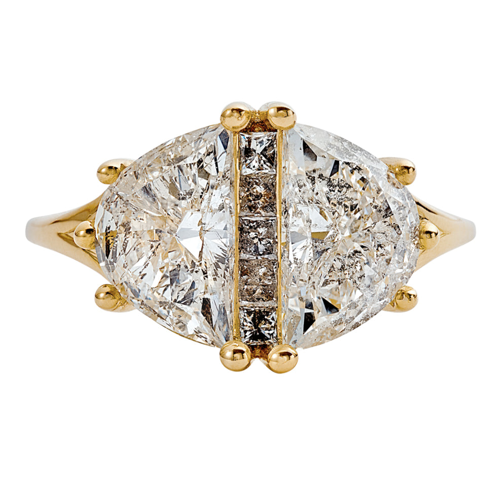 Two-Carat-Half-Moon-Engagement-Ring-with-Unique-Salt-and-Pepper-Diamonds-OOAK-closeup