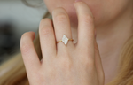 1 Carat Diamond Ring on finger