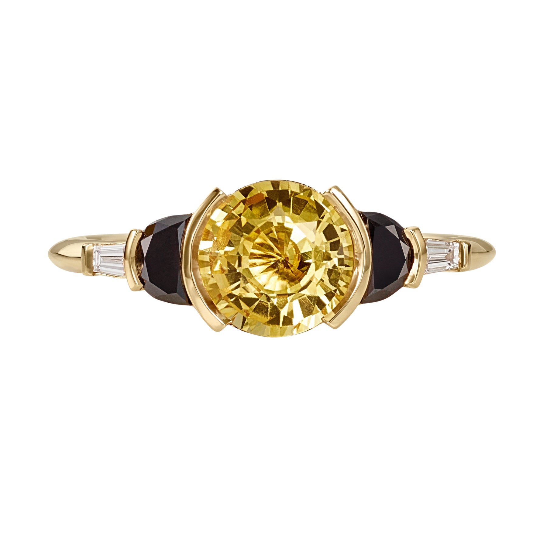 Venus-OOAK-Yellow-Sapphire-_-Black-Half-Moon-Engagement-Ring-closeup