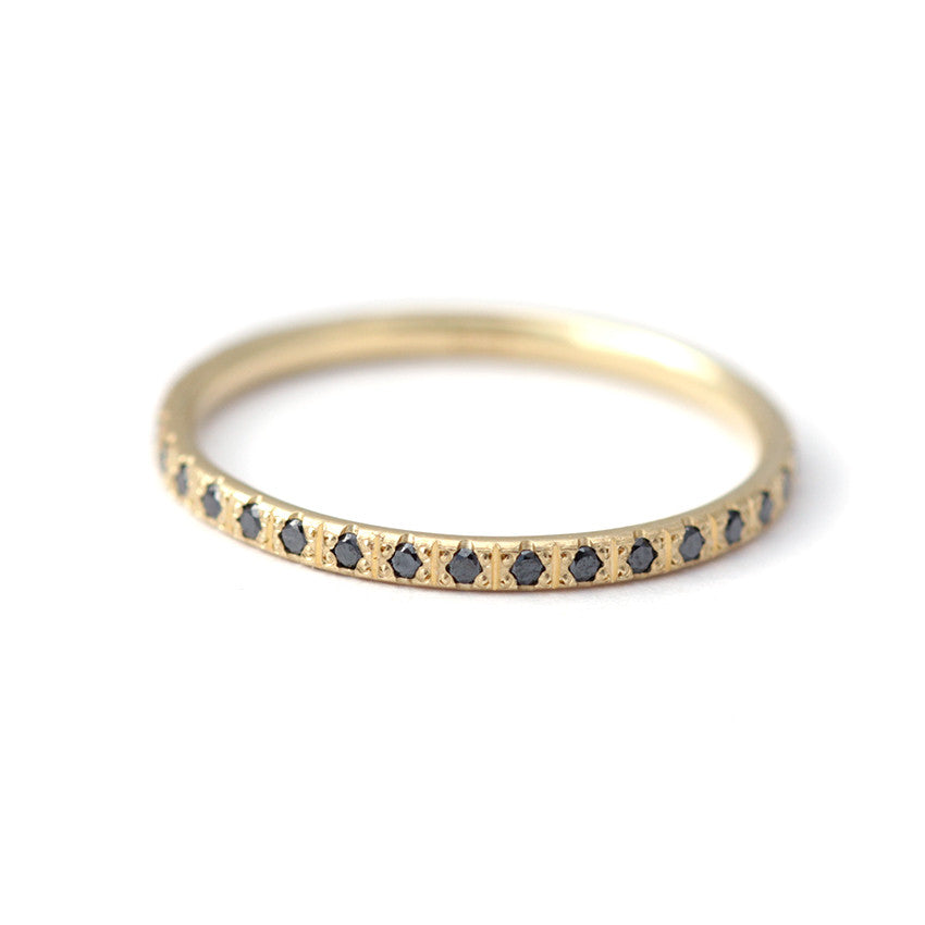 black diamond eternity ring