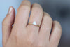 0.5 carat triangle diamond ring