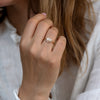 Chevron Wedding Ring with Baguette Diamonds - V Baguette Ring8