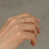 Minimalist Needle Baguette Ring - OOAK3