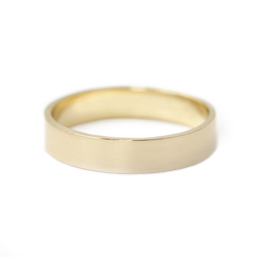 wide basic men's wedding band