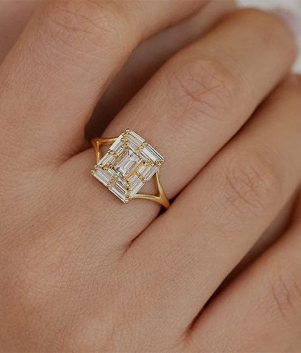 Art Deco Engagement & Wedding Rings