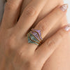 Baguette Cut Sapphire Ring - Purple and Lilac Engagement Ring