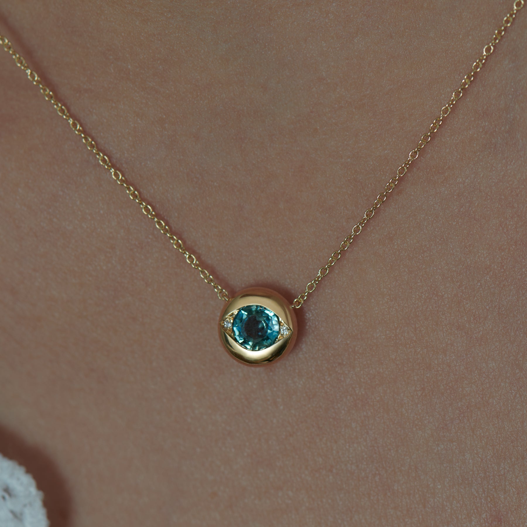 Parti Sapphire Necklace – Bella Sherban