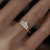 Ready to Ship - Baguette Engagement Ring - Art Deco Engagement Ring (size US 5.5-6.5)