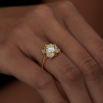 Bellflower-Brilliant-Half-Moon-Diamond-Engagement-Ring-side-shot-on-finger