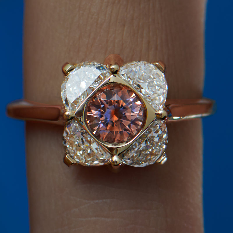 Bellflower-OOAK-Parti-Sapphire-_-Half-Moon-Diamond-Engagement-Ring-closeup-top-shot