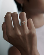 Bellflower-OOAK-Parti-Sapphire-_-Half-Moon-Diamond-Engagement-Ring-on-finger