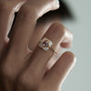 Bellflower-OOAK-Parti-Sapphire-_-Half-Moon-Diamond-Engagement-Ring-side-shot