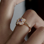 Bellflower-OOAK-Parti-Sapphire-_-Half-Moon-Diamond-Engagement-Ring-solid-gold