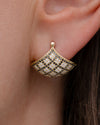 Black-_-White-Pave-Diamond-Plaid-Fan-Earrings-Close-Front