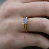 Blue-Mist-East---West-Oval-Milky-Sapphire-Ring-Side-Angle