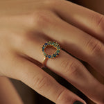 Ready to Ship - Bubble Multicolor Sapphire Ring (size US 4-8)