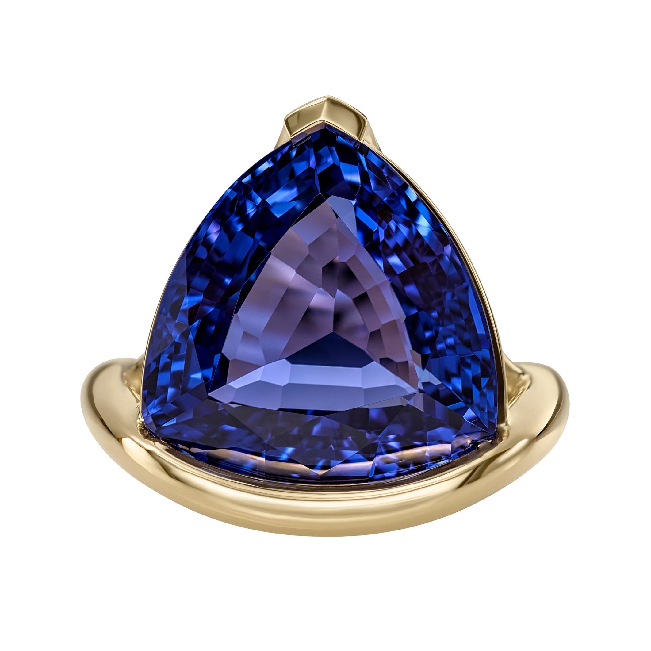 Chalice_Cocktail_Ring_with_12_Carat_Tanzanite_Trillion_in_18k_Gold_Packshot