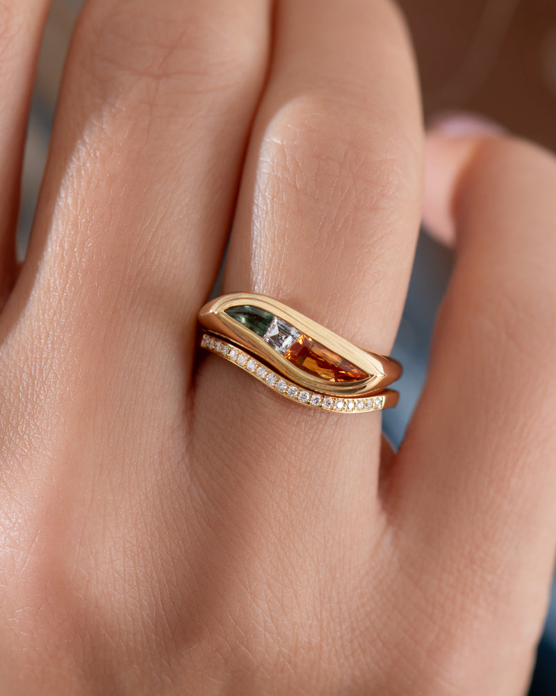 Delicate-Diamond-Pave-Wedding-Band-in-18kGold-Color-Block-Set