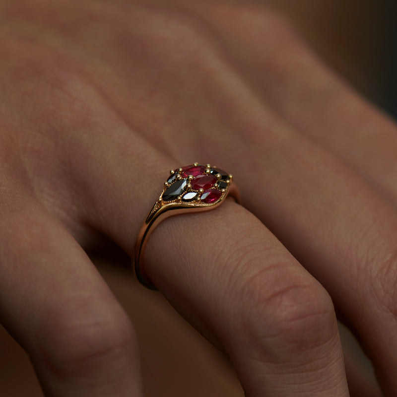 Dome-Marquise-Ruby-Black-Diamond-Ring-artemer