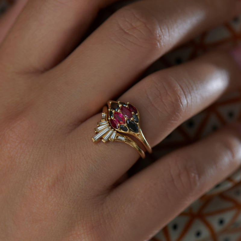 Dome-Marquise-Ruby-Black-Diamond-Ring-in-set