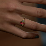 Dome-Marquise-Ruby-Black-Diamond-Ring-solid-gold
