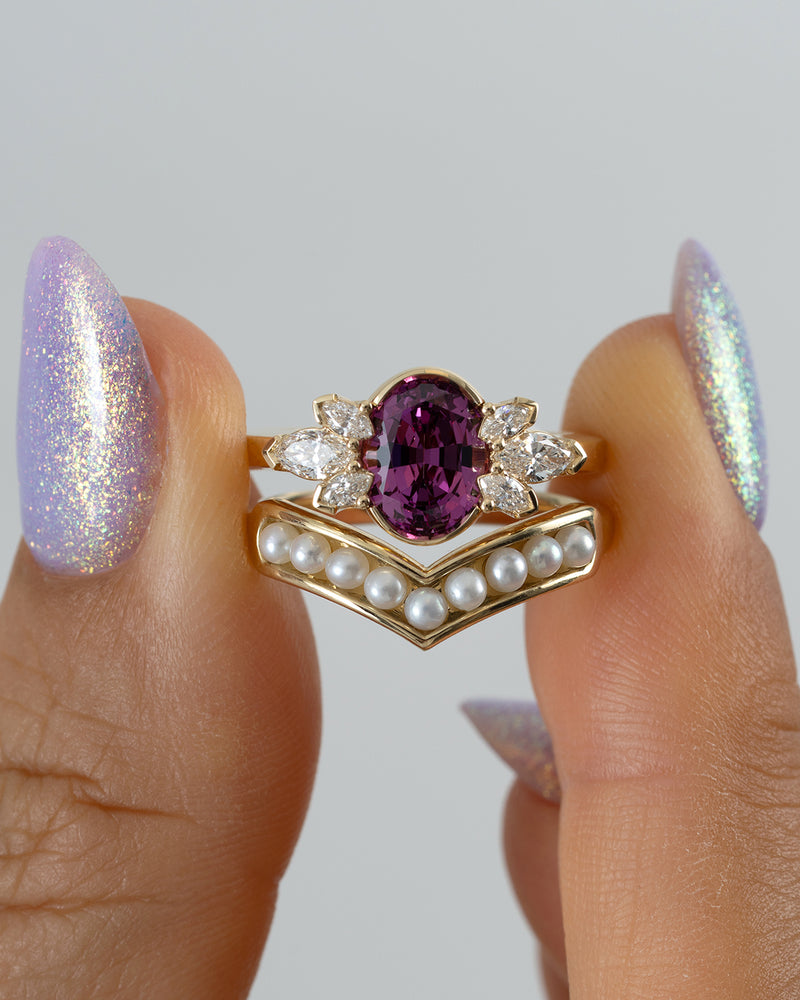 Flowers-of-Evil-Pink-Rhodolite-Garnet-_-Diamond-Ring-Set-Holding