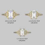 Geometric-Emerald-Cut-Diamond-Engagement-Ring-size-option