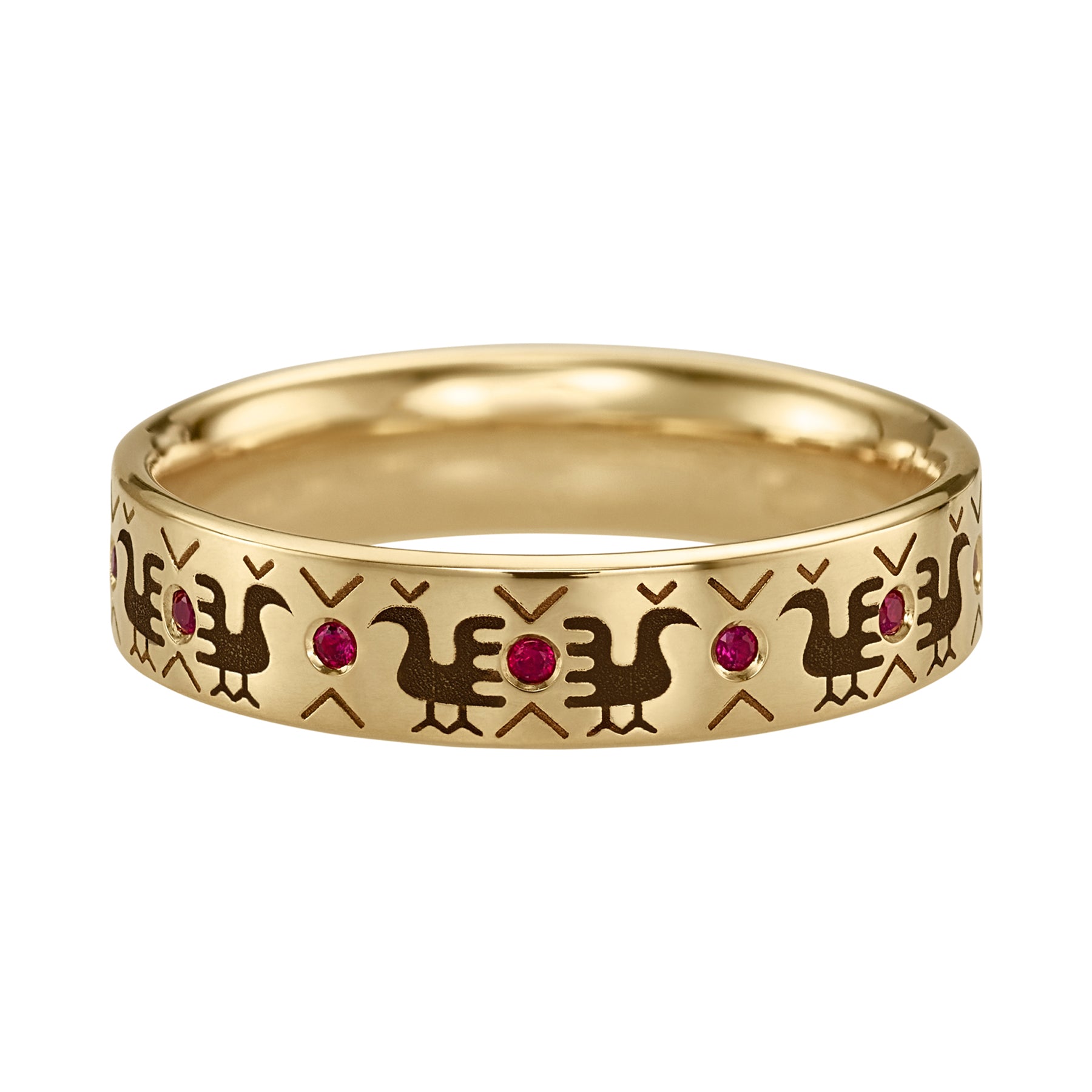 Gold-Embroidery-Pattern-Band-with-Roosters-_-Rubies-Packshot