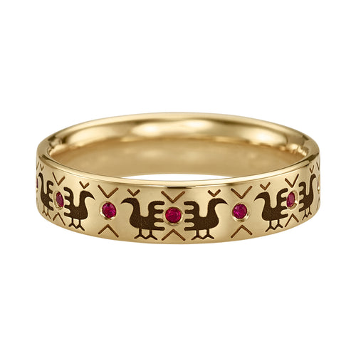 Gold-Embroidery-Pattern-Band-with-Roosters-_-Rubies-Packshot