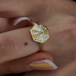 Hexagon-Engagement-Ring-with-Cluster-of-Diamonds-side