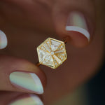 Hexagon-Engagement-Ring-with-Cluster-of-Diamonds-top-shot
