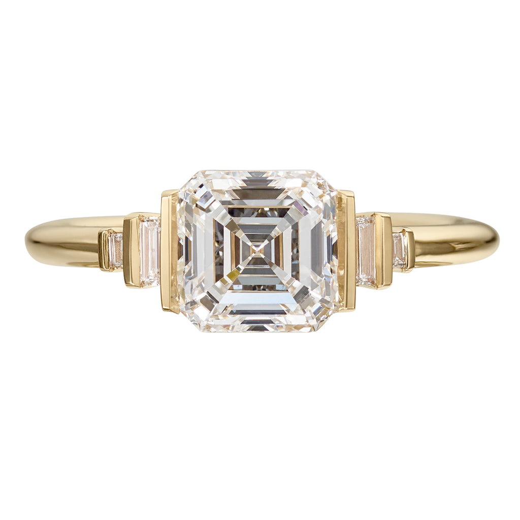 Lab Grown Asscher Diamond Engagement Ring – ARTEMER