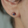 Ladybug-Ruby-Teal-Sapphire-Stud-Earrings--Lobe