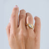 Longitude-18K-Gold-Marquise-Solitaire-Engagement-Ring-On-Hand
