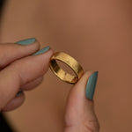 Matte-Gold-Pyramid-Engraved-Full-Eternity-Wedding-Band-artemer
