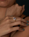 Mosaic-OOAK-Tanzanite-Diamond-Sapphire-Engagement-Ring-ON-FINGER