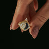 New Moon Black Diamond Engagement Ring