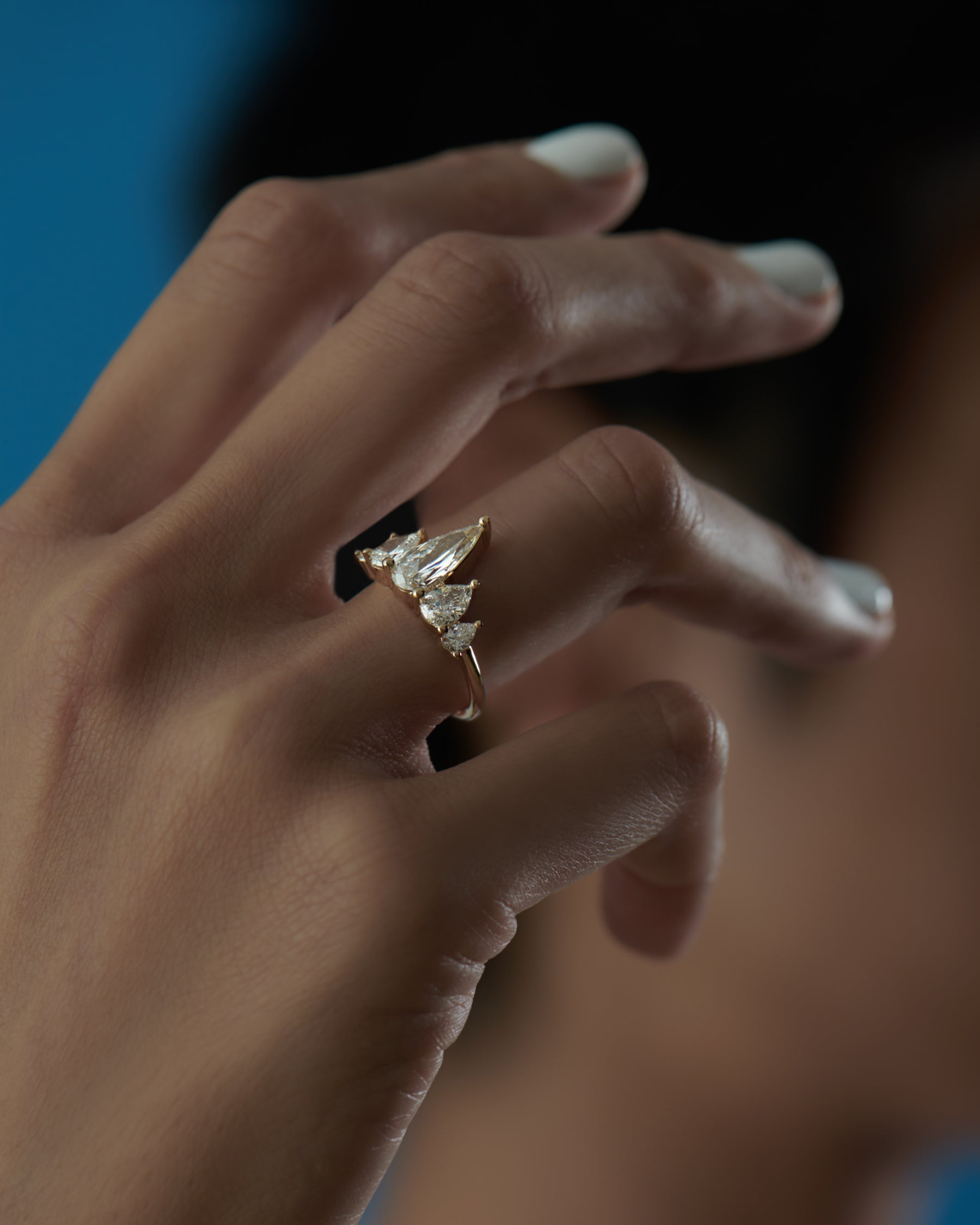 3.25cts Oval w/ Half Moon side stones engagement ring! • •  #wilsondiamondbrokers #ovalengagementring #ovaldiamond #custommade  #bridal... | Instagram
