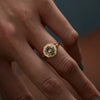 Ready to Ship - OOAK Salt and Pepper & Trapeze Diamond Engagement Ring (size US 4-8)